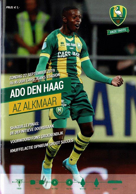 AZ Programma 22-sep-2019 ADO Den Haag uit